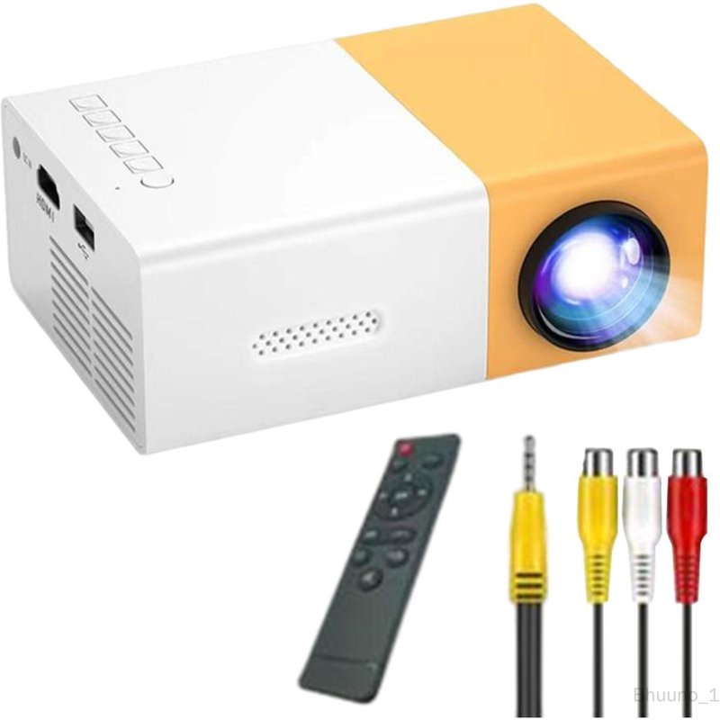 Bhuuno Mini Projecteur Portable Projecteur Multimédia Pour Téléphone Home Cinéma Extérieur