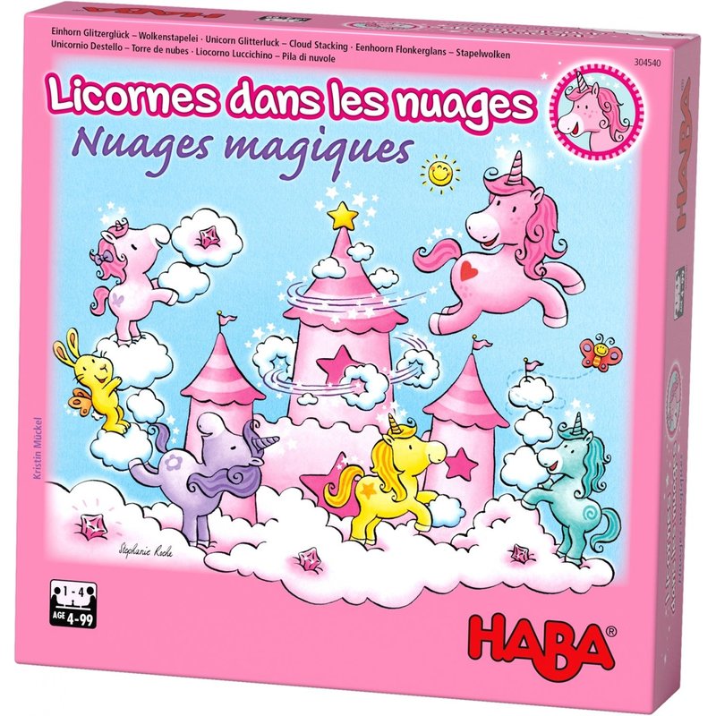 Jeu De Collecte Et D'adresse Coopératif Licornes Dans Les Nuages Nuages Magiques