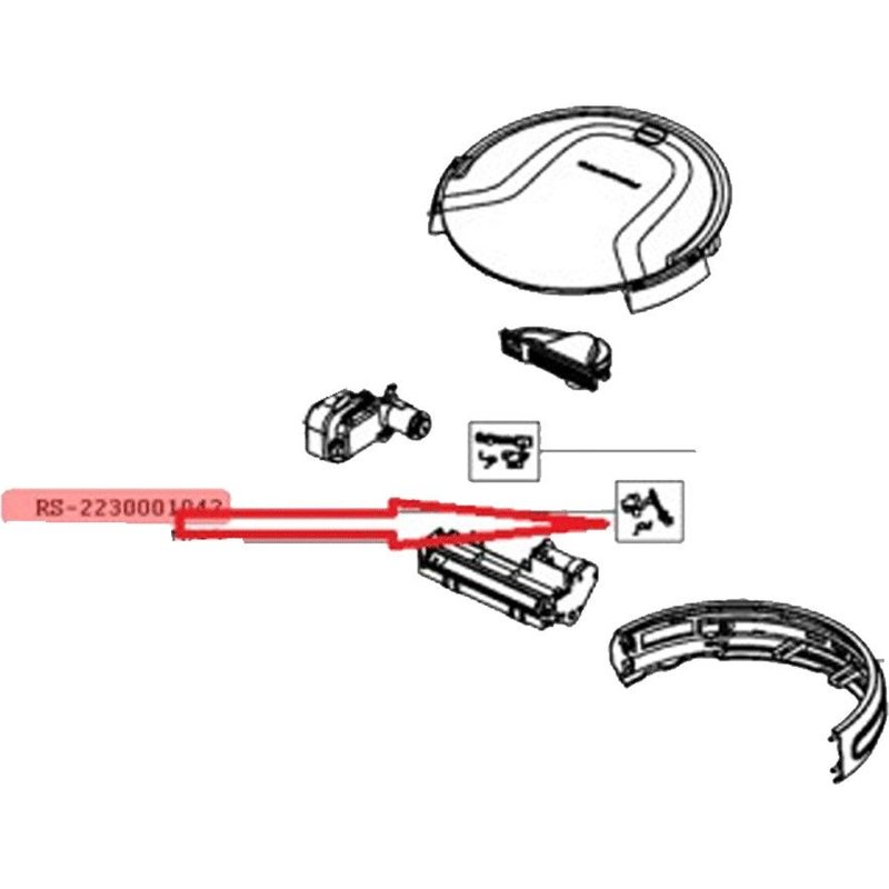 Capteur droit + support - Aspirateur robot (RS-2230001042 ROWENTA)