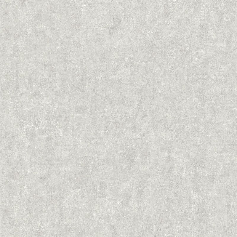 Papier peint aspect crépi Profhome 386932-GU papier peint intissé gaufré à chaud légèrement texturé à l'aspect crépi mat gris gris-clair blanc 5,33 m2