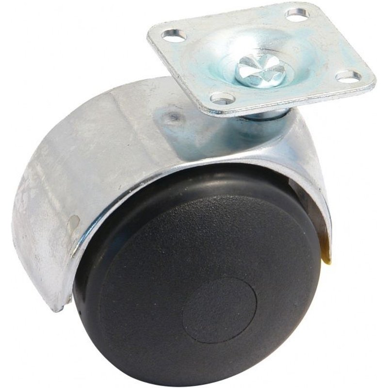 Roulette double galet 50mm platine carree - AVL - 595030AC