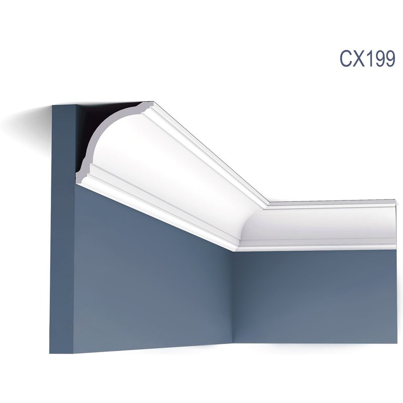 Corniche Orac Decor CX199 AXXENT Moulure décorative Moulure en stuc design intemporel classique blanc 2 m