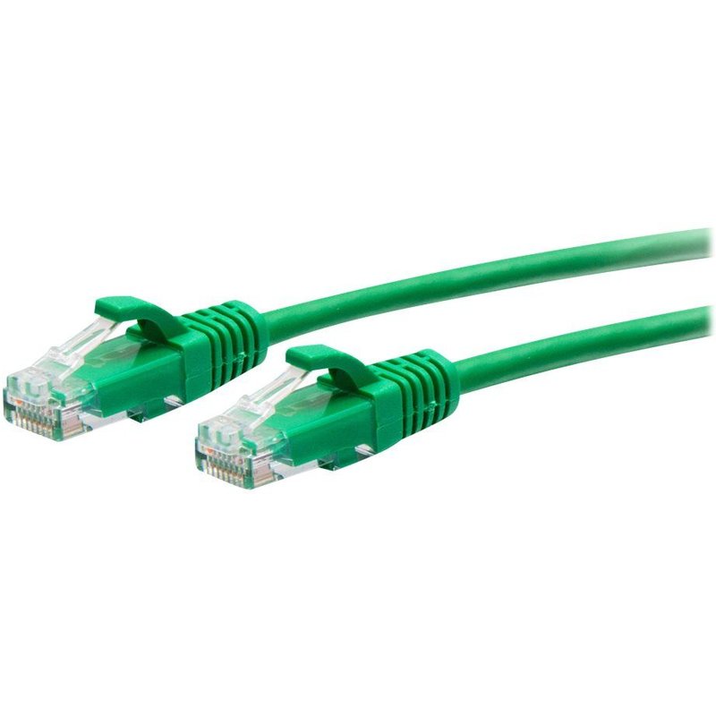 C2G 7ft (2.1m) Cat6a Snagless Unshielded (UTP) Slim Ethernet Network Patch Cable - Green - Cordon de raccordement - RJ-45 (M) pour RJ-45 (M) - 2.1 m - 4.8 mm - UTP - CAT 6a - moulé, sans crochet...