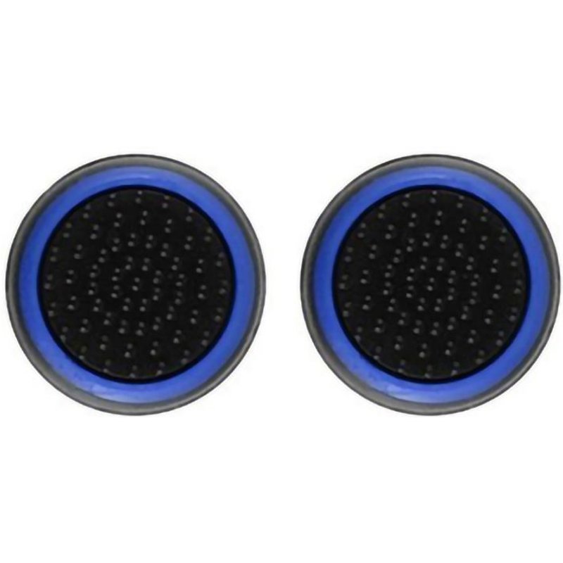 Interrupteur Joycon Capuchon Lumineux Interrupteur Capuchon À Bascule Capuchon En Silicone À Bascule 3d Capuchon À Bouton Bicolore-Fond Noir Cercle Bleu-Joy776