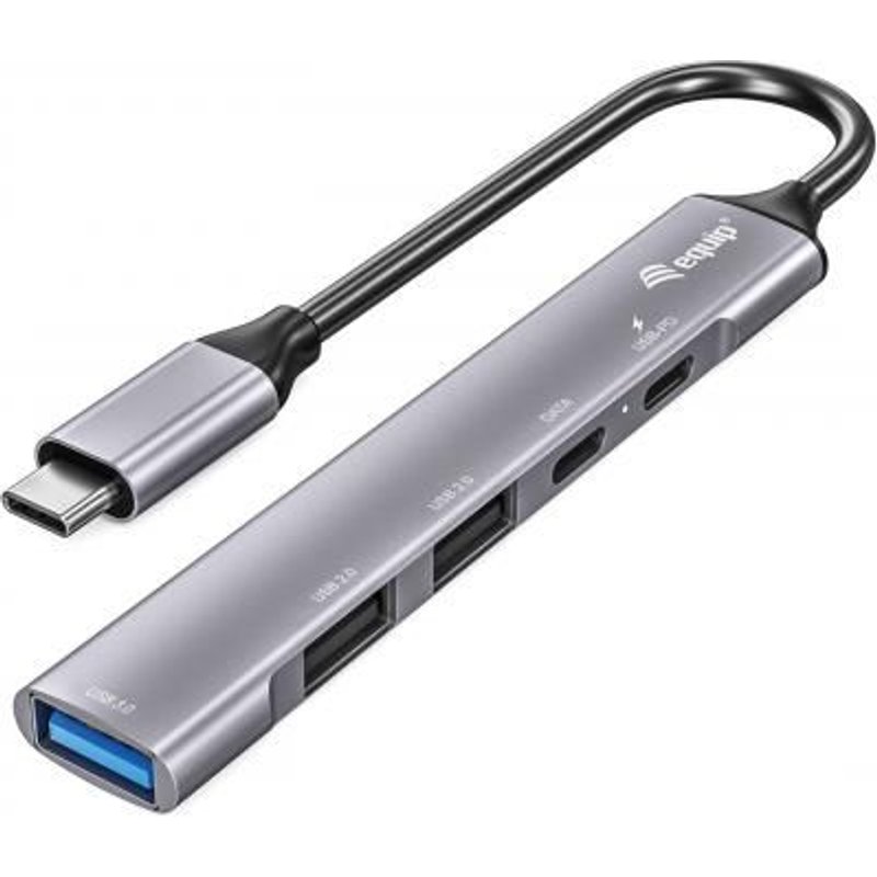 Equip 128962 hub & concentrateur USB 3.2 Gen 1 (3.1 Gen 1) Type-C 5000 Mbit/s Argent