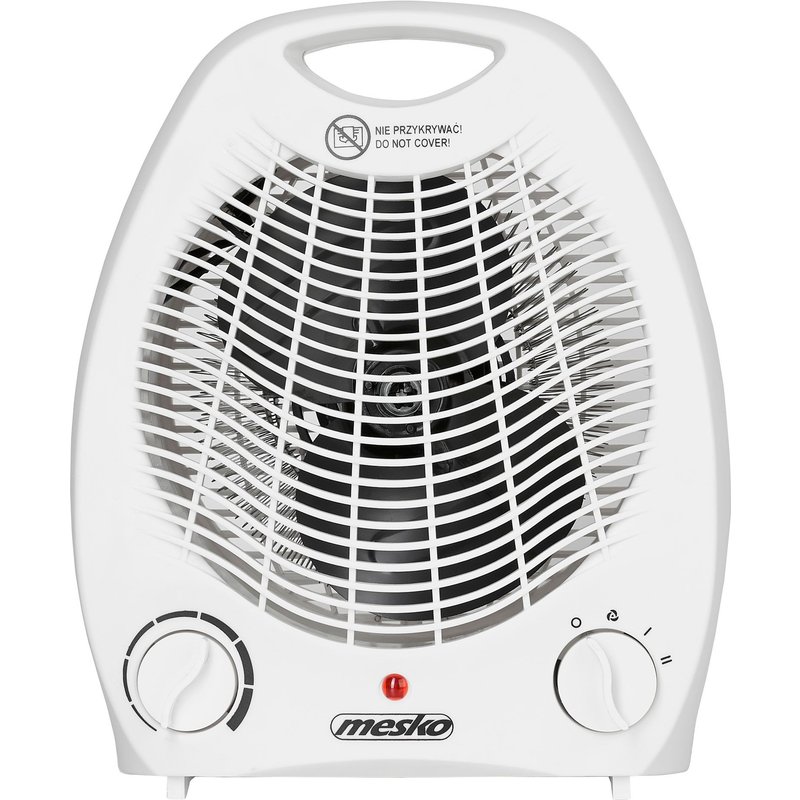 Radiateur et Ventilateur Soufflant, Portable, Air Chaud / Froid, Thermostat, 2000W, Blanc, Mesko, MS7719