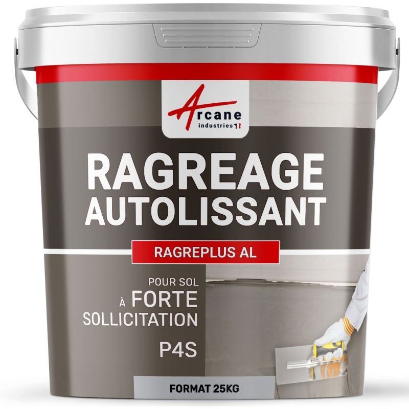 Ragréage Autolissant et Autonivelant pour sol et carrelage- RAGREAGE AUTOLISSANT Gris 25 Kg jusqu'à 17m² pour 1mm d'épaisseur