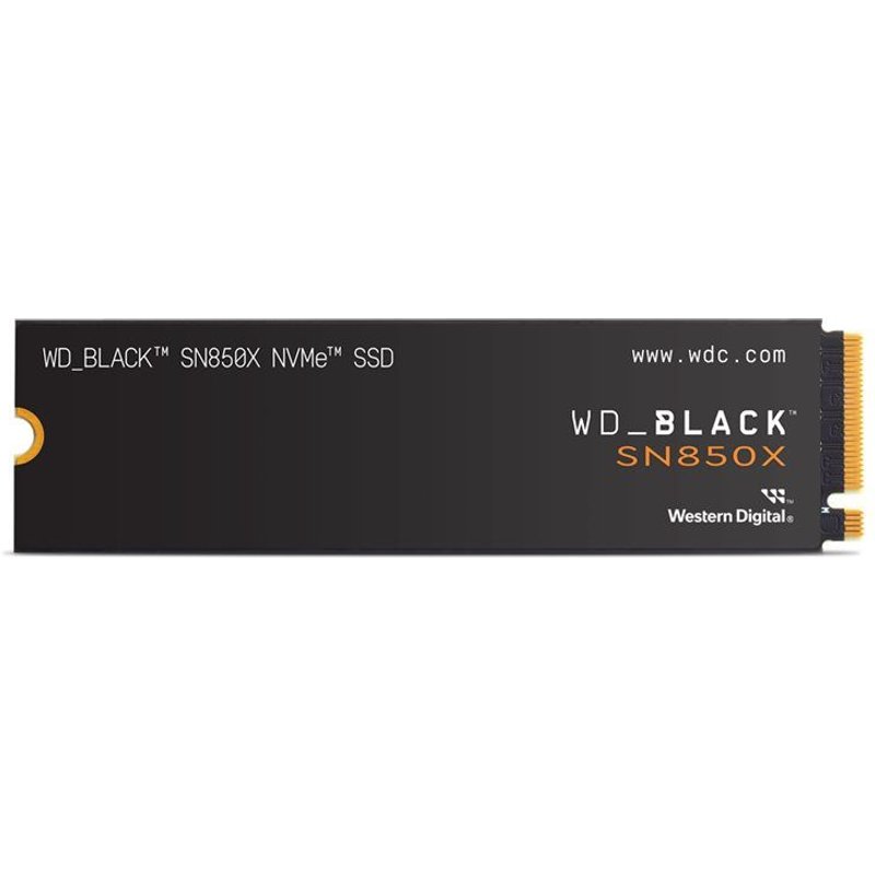 WD_BLACK SN850X WDS100T2X0E - SSD - chiffré - 1 To - interne - M.2 2280 - PCIe 4.0 x4 (NVMe) - TCG Opal Encryption 2.01 - pour Sony PlayStation 5