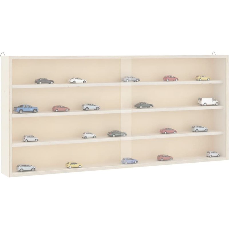 Vidaxl Vitrine De Collection En Bois Avec Portes 80x8,5x37 Cm