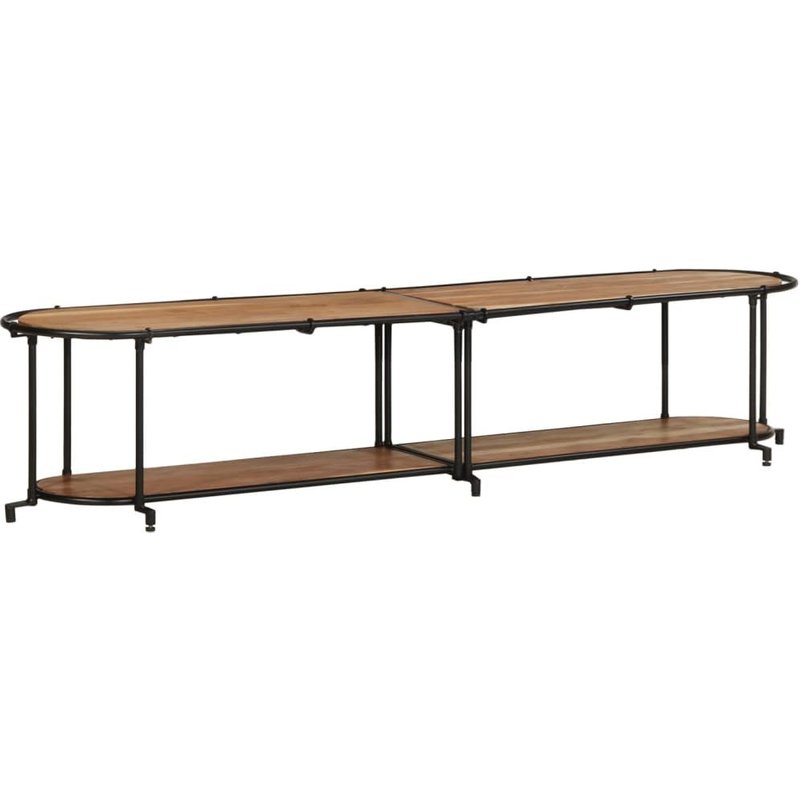 Vidaxl Meuble Tv 200x42x40 Cm Bois D'acacia Massif