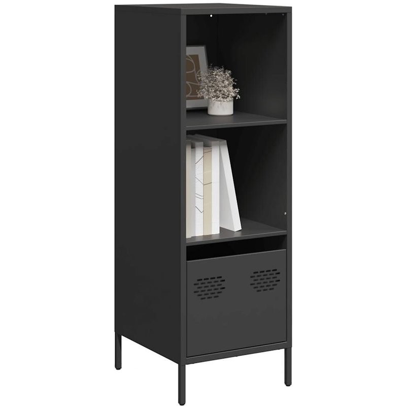 Vidaxl Buffet Haut Noir 35x39x103,5 Cm Acier