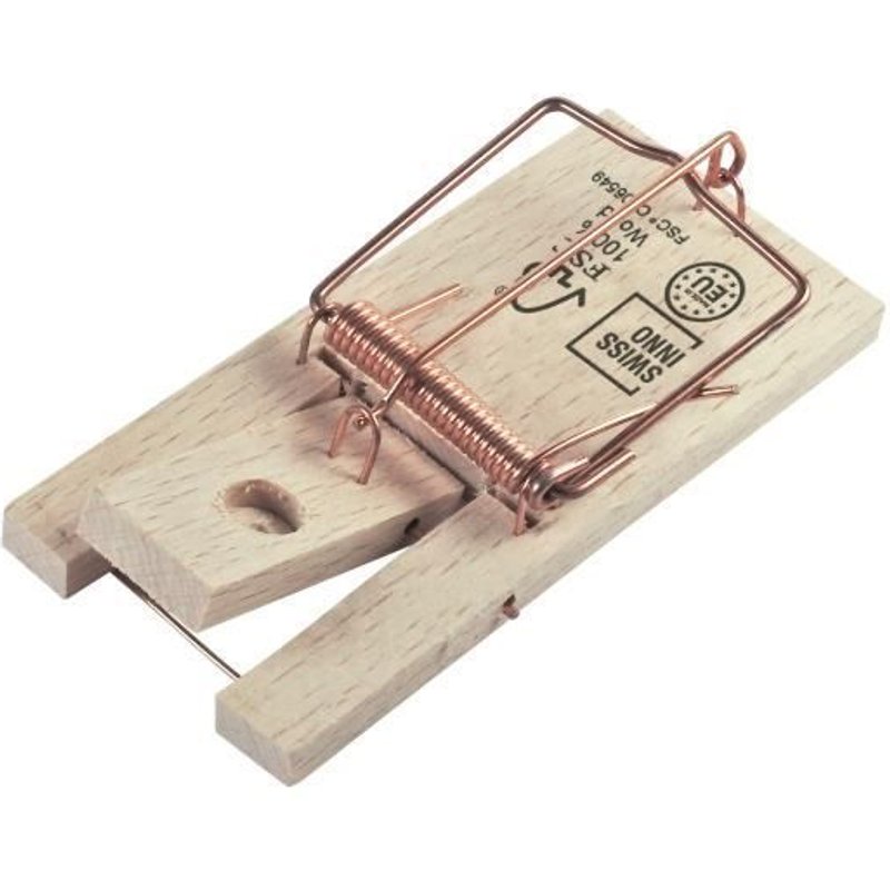 Tapette à souris en bois FSC® SWISSINNO SOLUTION - 2-pack