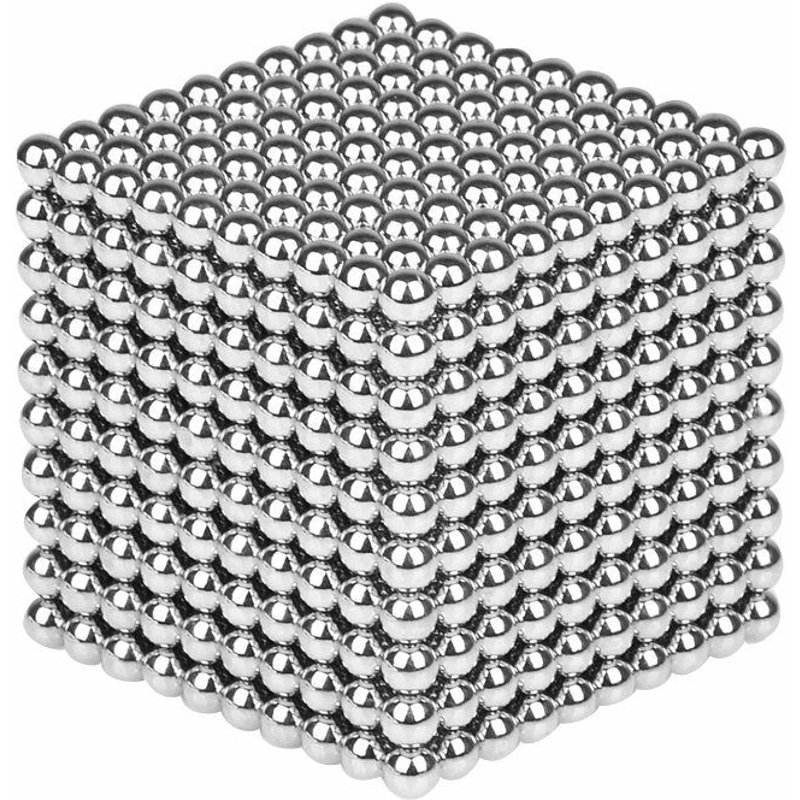 1000 Pcs Par Lot 5mm Magnetique Buck Ball Aimant Argent Intelligent Anti-Stress Jouets Cadeau