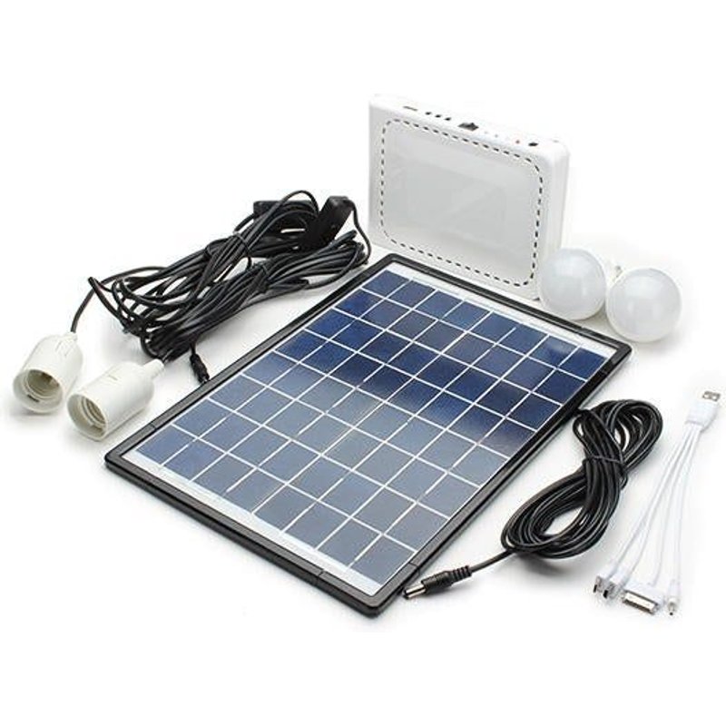 Système D'eclairage Solaire A Batterie Au Lithium 10 W, 19 800 Mah