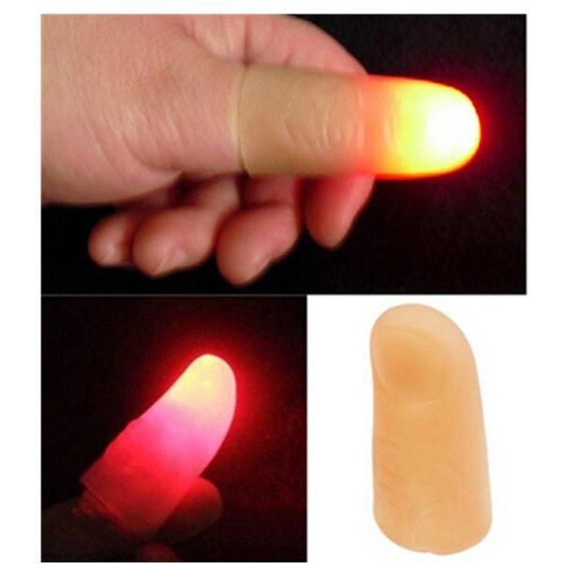 Lampe De Poche Finger Cot Easyfashion Light Up Thumbs Magic Props