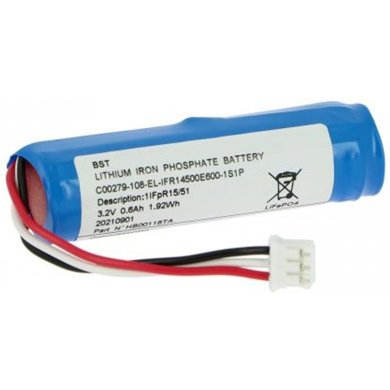 Batterie 3.2V 600mAh LiFePO4 HB00118TA pour BAES Ura Uralife V