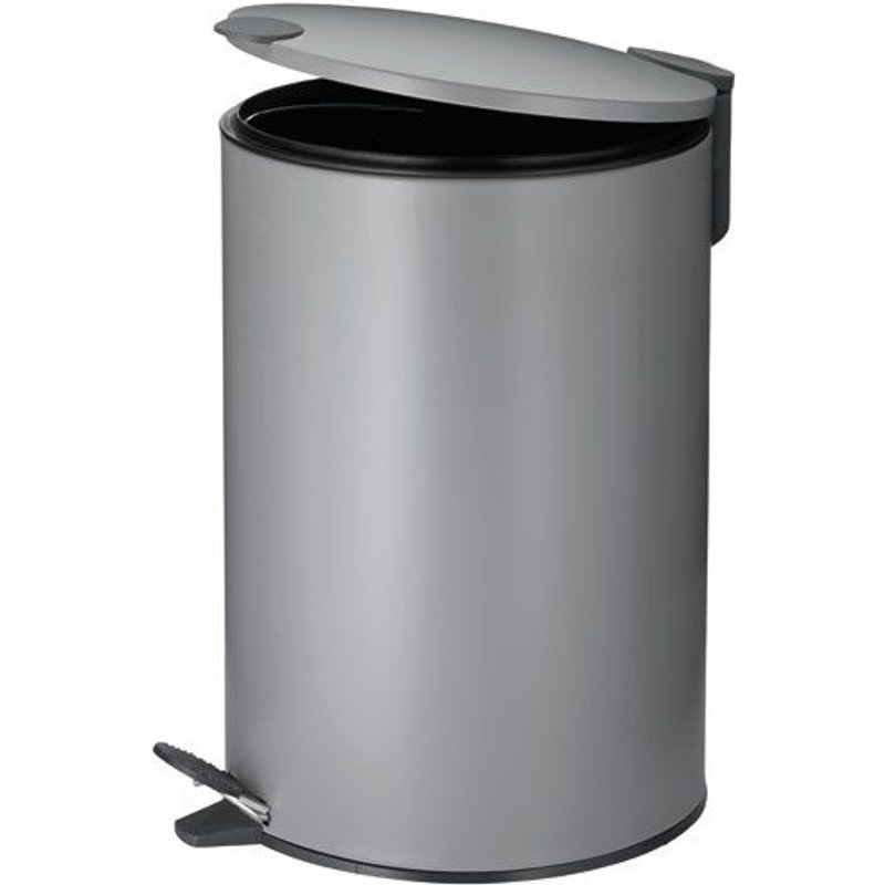 Kela Line - Poubelle 12l mats 38cm metal*gris clair*n 10640