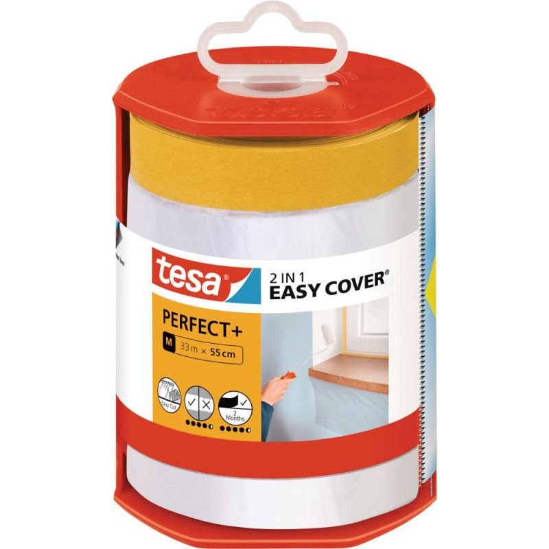 Ruban cache vite tesa Easy Cover Perfect+ Spender&Refill: M (33m x 55cm) (Par 6)