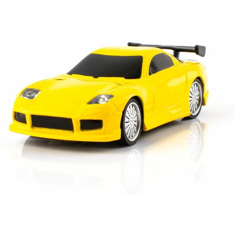 1/76 2.4g Mini Rc Car Sports Vehicles Led Lights Full Proportional Toys On-Road Models,Yellow