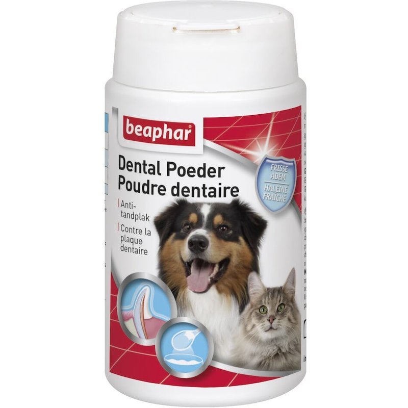 Poudre Dentaire Pour Chien Beaphar 75g, 100% Naturelle