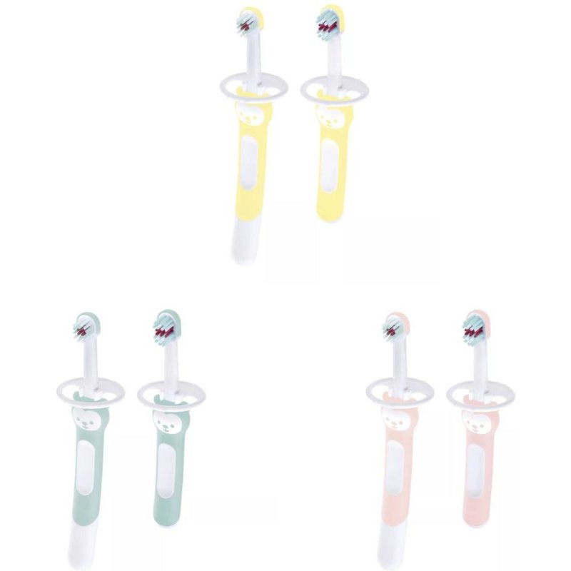 Kit Brosses À Dents D'apprentissage + Brosse Premières Dents - Mam