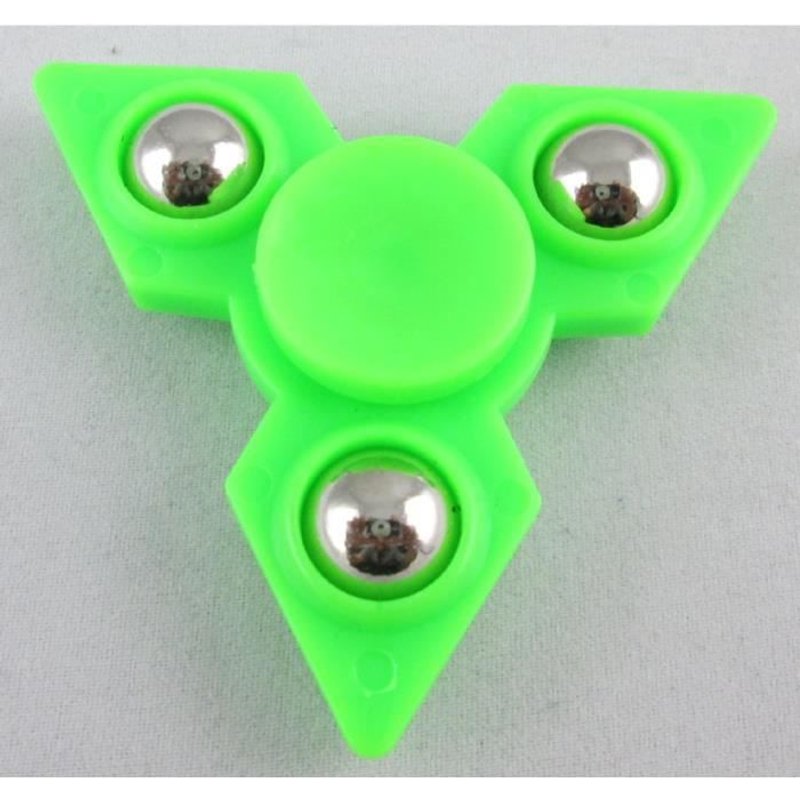 Toupie Anti Stress Anti Anxiété Vert Avec Billes Intégrées Hand Spinner