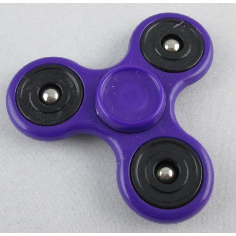 Toupie Anti Stress Anti Anxiété Violet Et Noir Hand Spinner