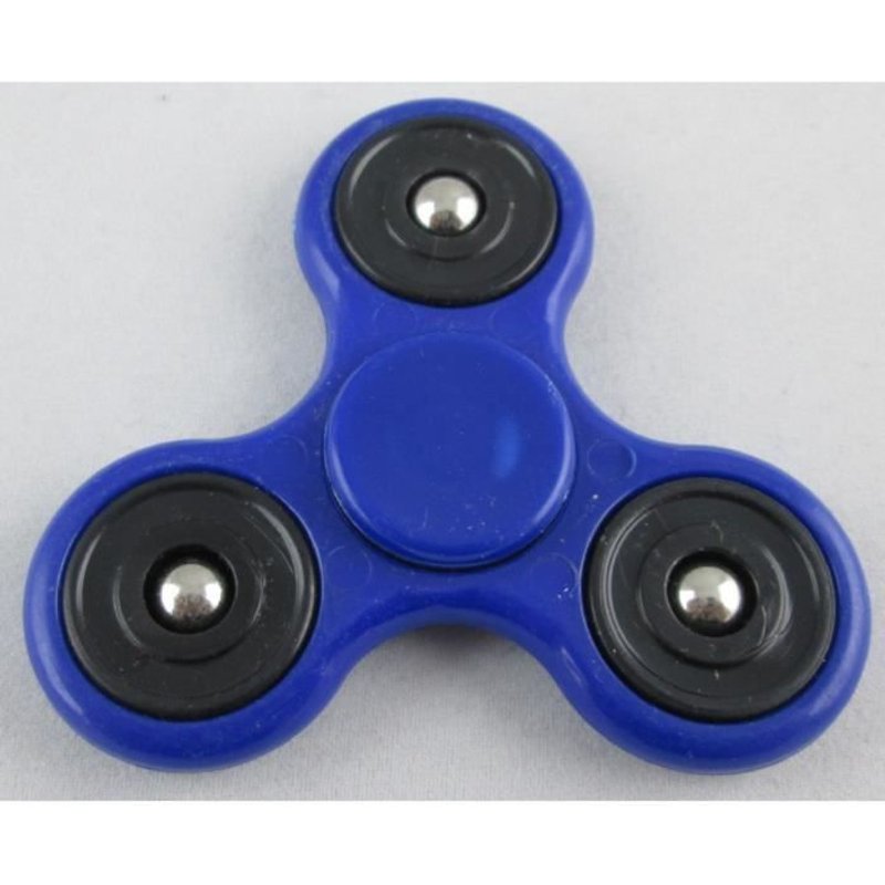 Toupie Anti Stress Anti Anxiété Bleu Et Noir À Billes Hand Spinner