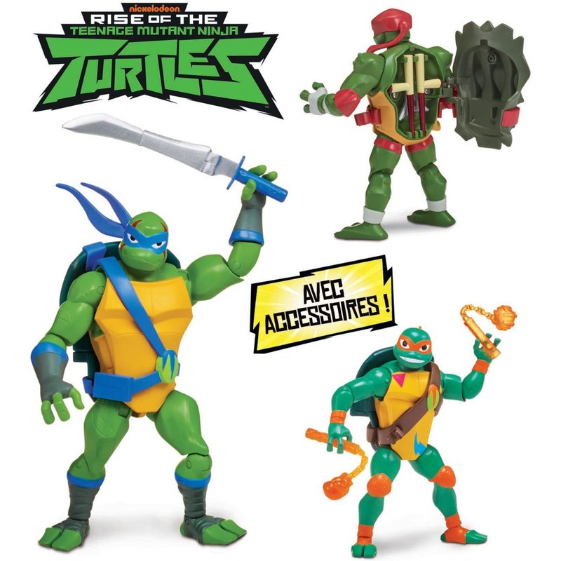 The Rise Of Tmnt Rotmnt - Figurine Articulée Avec Accessoires - Asst Carapace