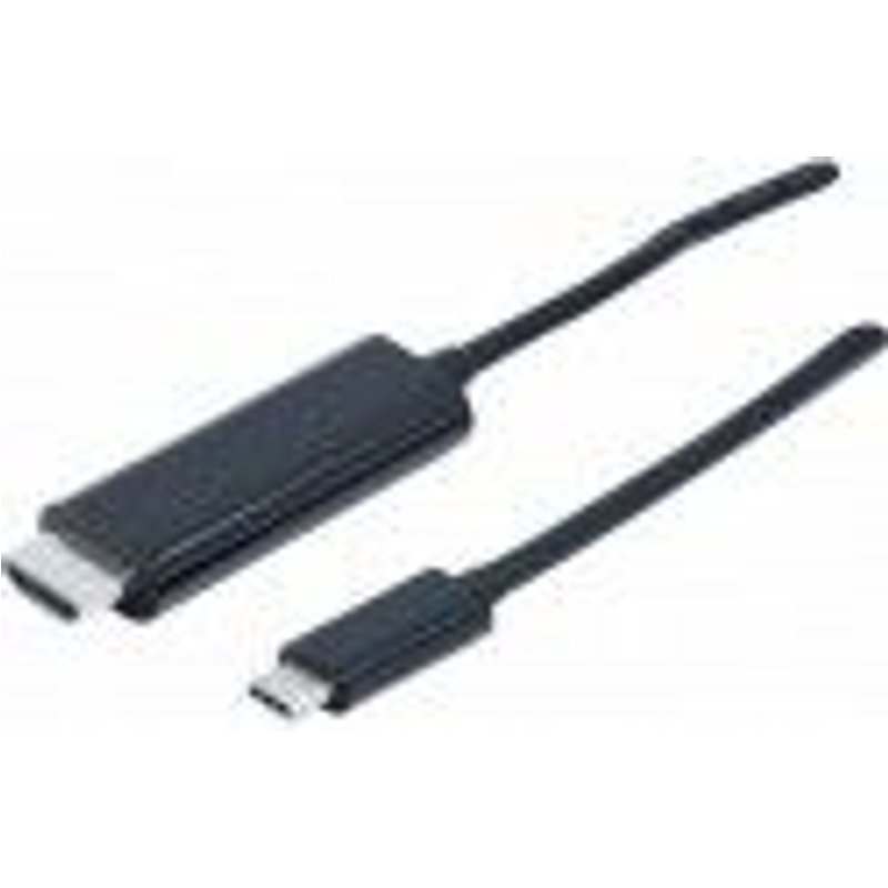 exertis Connect - Câble adaptateur - 24 pin USB-C mâle pour HDMI mâle - 1.8 m - noir - support pour 4K60Hz (3840 x 2160)