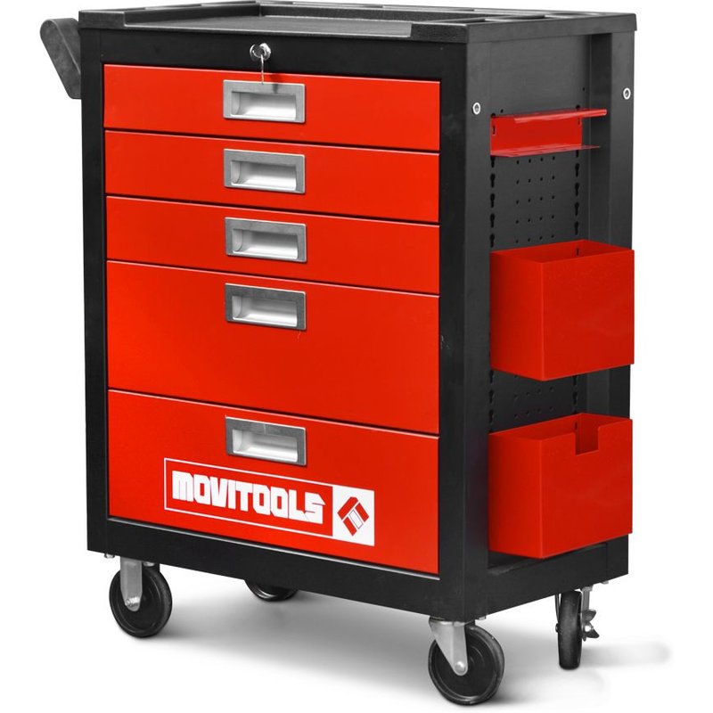 Servante d'atelier 5 tiroirs + Acc - Movitools