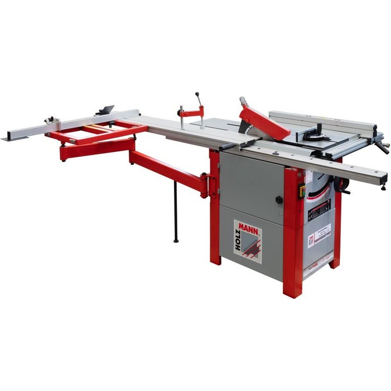 Scie sur table D. 250 mm chariot 1600 mm 400 V - 2200 W TS250F-1600-400V - Holzmann