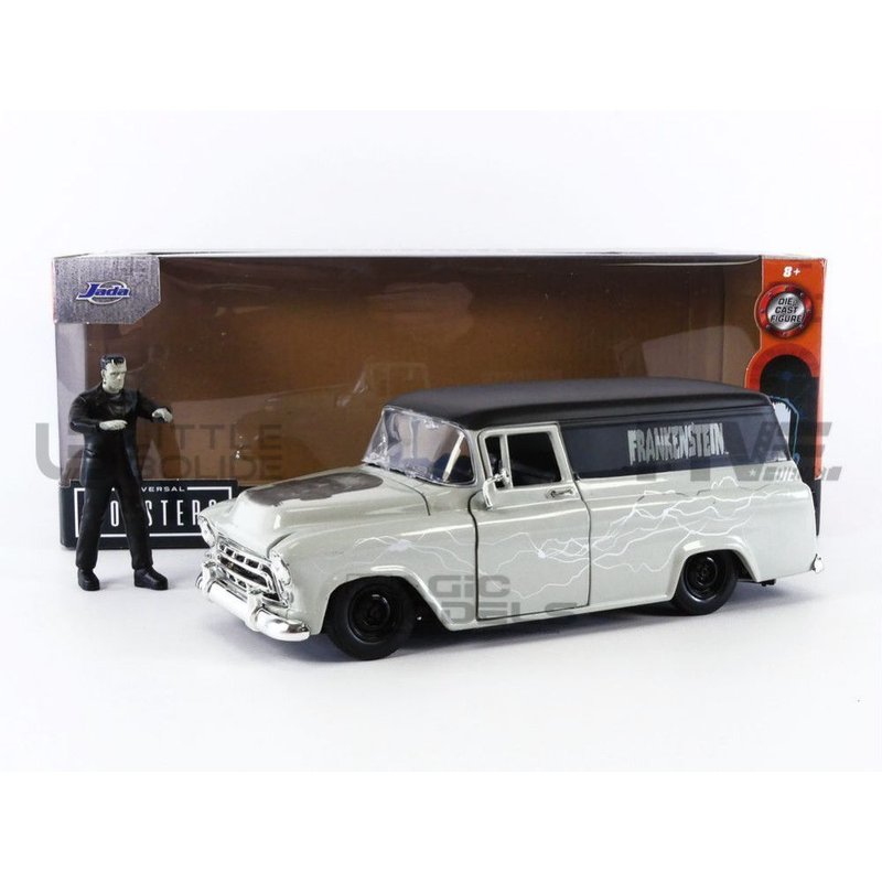 Jada Toys 1/24 - 32191s - Chevrolet Suburban + Frankenstein Figure - 1957-Jada Toys
