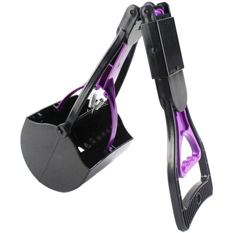 Pelle À Déjections Canines Pliable À Long Manche Pour Chiens De Grande Taille Et De Taille Moyenne, Idéale Pour L'herbe, Le Gravier, Les Cours Ou La Terrasse