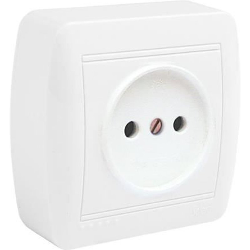 GENERIQUE - Base Fixe 2p Avec Obturateur Pour Reapprovisionnement 74x72x28mm. S. Mural Solera Mur07u