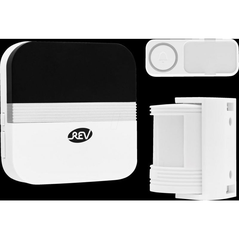 Rev 0082640103 Sonnette de porte Blanco 0082640103, blanc, sans fil, 433 MHz, 150 m, 90 dB, IP55