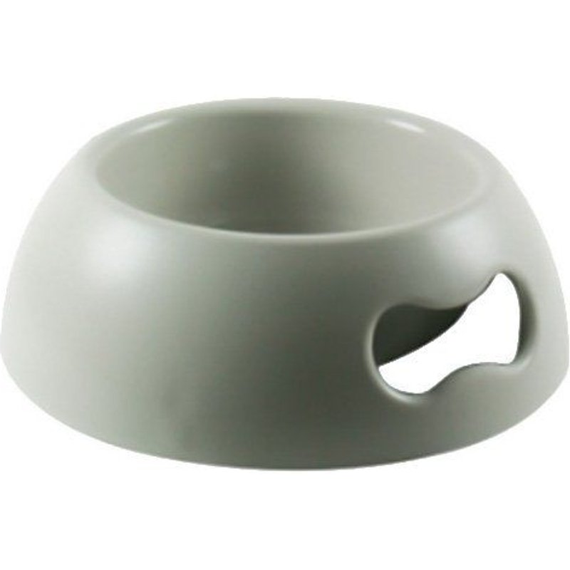 United Pets Pappy - Bol Grand Pour Chien Respecteoux De La Nature Design Italien Couleur Grise Capacité 2200 Ml