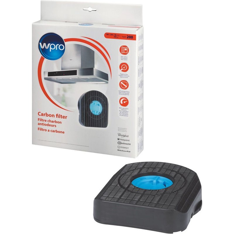 Filtre à charbon hotte Wpro CHF200/1