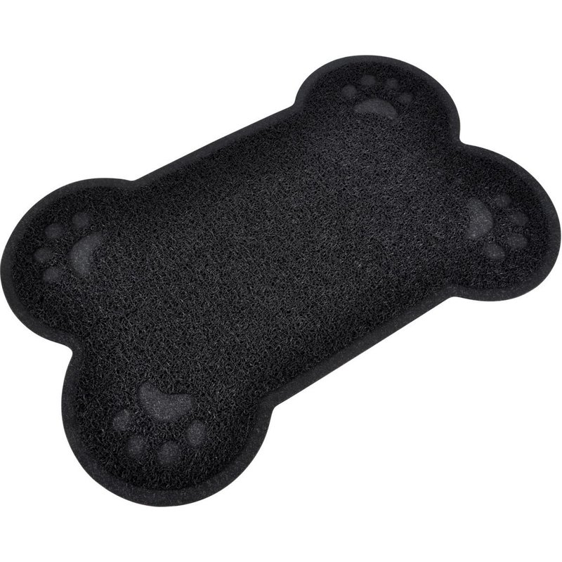 Tapis Repas - Forme Os - Noir Noir