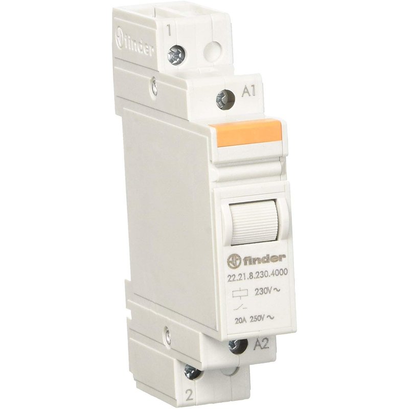 Finder 222182304000PAS Relais modulaire 230 VAC 1 NO 20 A AgSno2