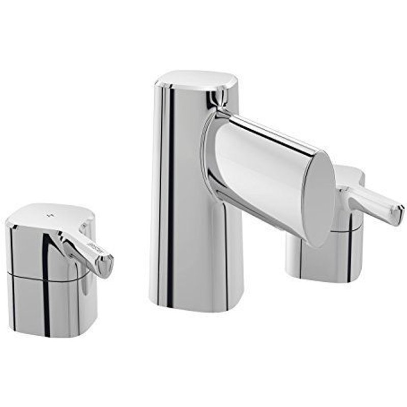 Bristan FLT 3hbf C Flûte à 3 trous de baignoire, Chrome