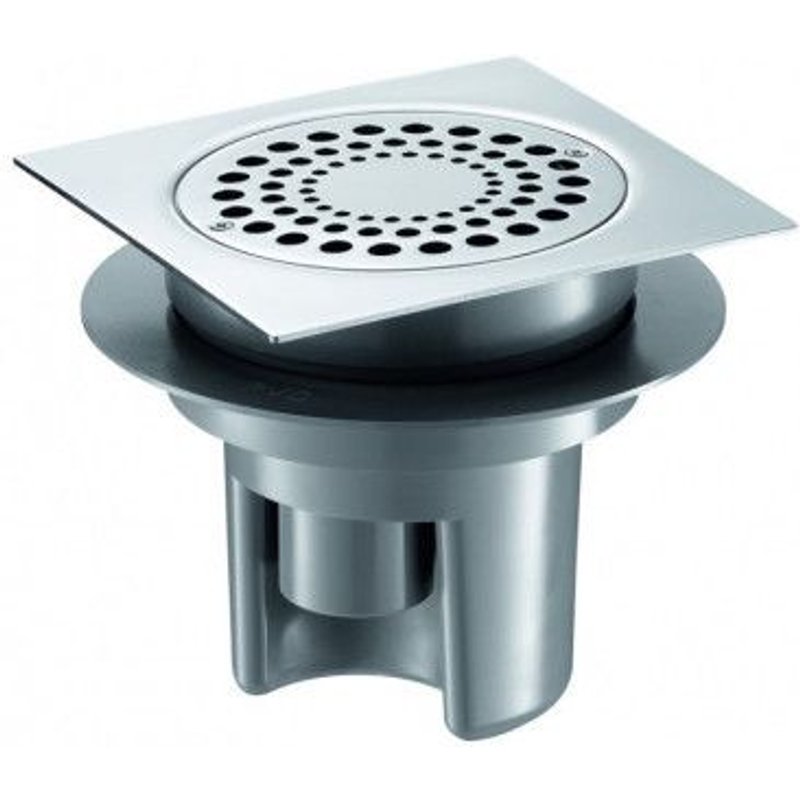 Siphon pour sol carrelé ou béton brut 150x150mm DELABIE