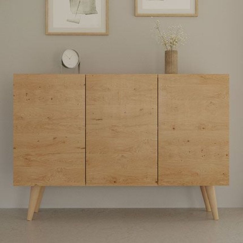 Buffet 3 Portes 120x39,9x95,5 Cm Chêne - Cisko