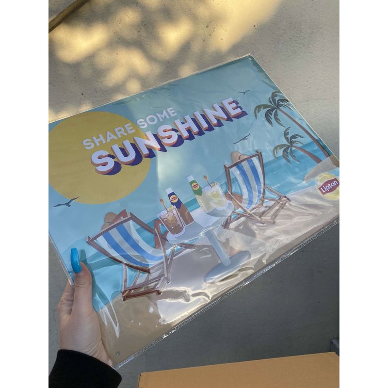 Plaque Métal Lipton