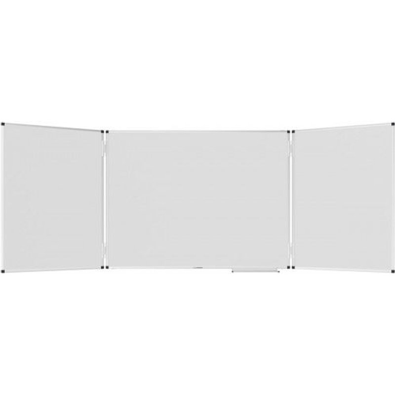 Tableau blanc UNITE PLUS triptyque - 2 volets - surface magnétique - 900X2400 Legamaster