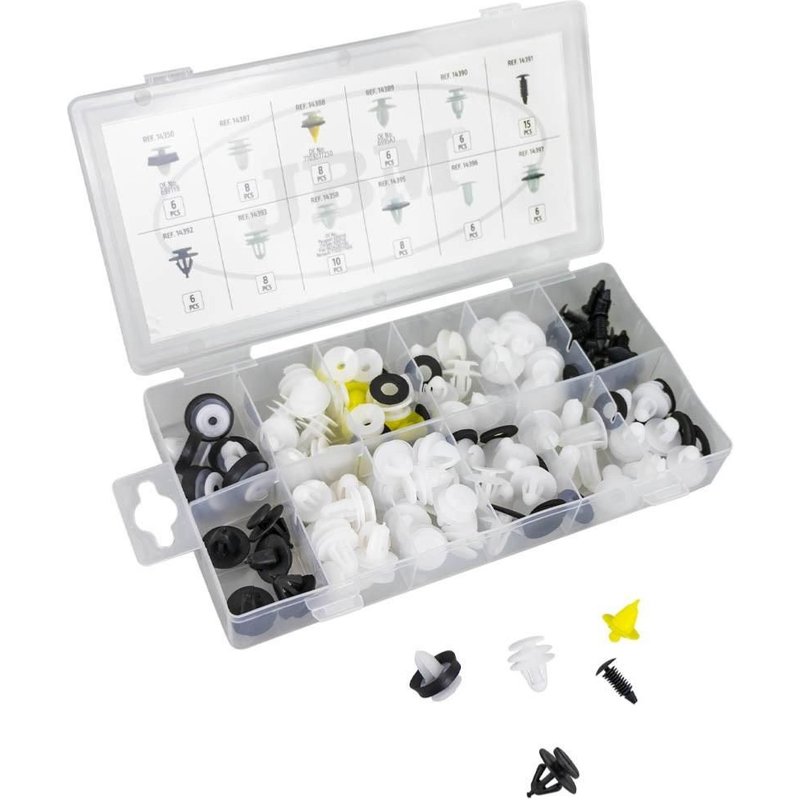 CLIP DE FIXATION POUR PANNEAUX DE PORTE PEUGEOT / CITROEN - 93 PIECES