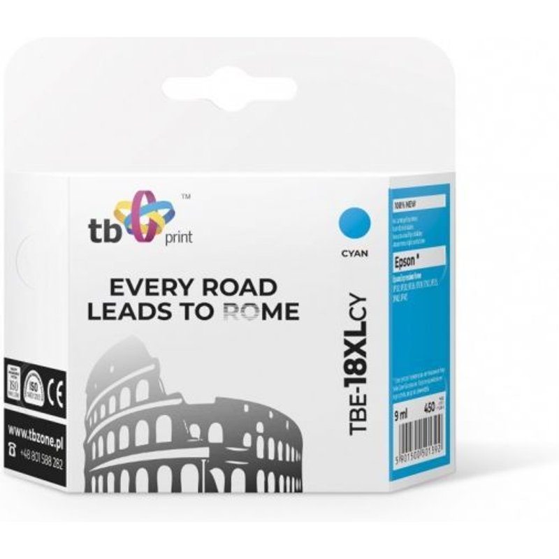 Ink for Epson XP 302 CYAN TBE-18XLC