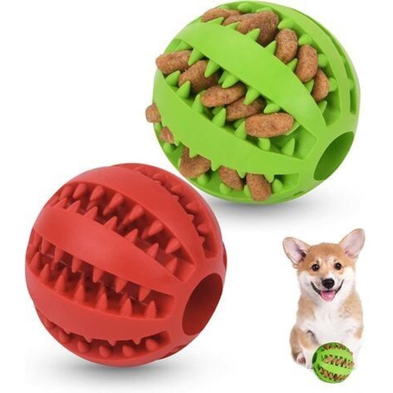Blue Dream 2pcs Jouet Chien Balles, Balle De Jouet Pour Chien, Chien De Jouet De En Caoutchouc Naturel, Jouet D'intelligence De Dent D'entraînement Pour Balle De Chien?5 Cm?