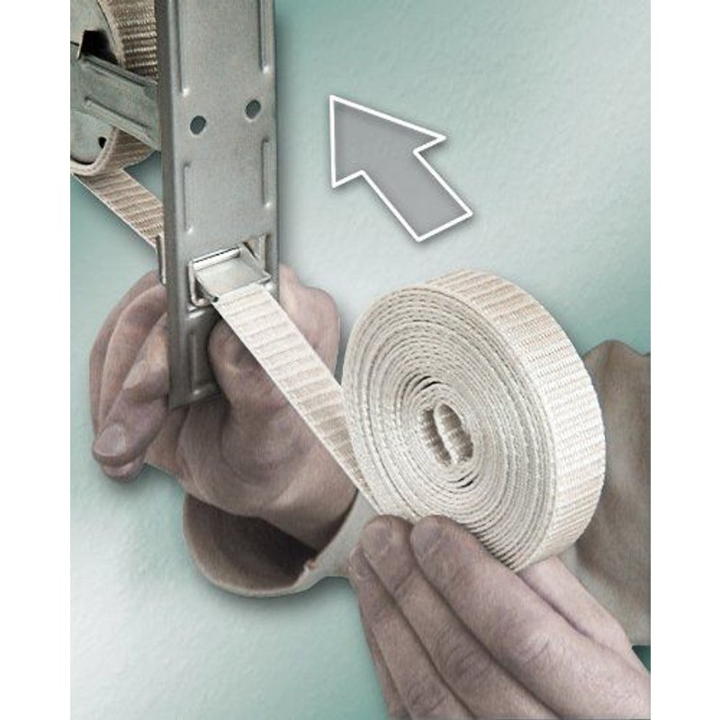 Schellenberg 11441 Sangle de volet roulant Gris 23 mm 50 m