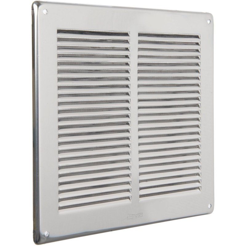 La ventilation gin24r-y Grille Quadra à superposer, acier